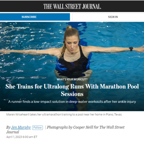 She Trains for Ultralong Runs With Marathon Pool Sessions